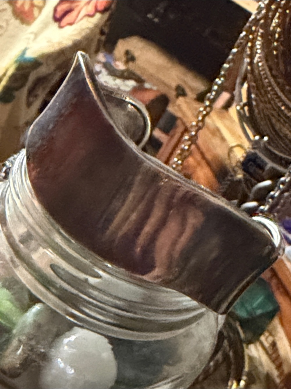 Mexico stamped wave cuff